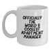 Funny Gifts from Men to The World's Coolest Apartment Manager - White Coffee Mug, Perfect for Father's Day Unique Gifts - Main