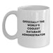 Funny Database Administrator Gifts from Family - Officially The World's Coolest Dad, White Coffee Mug for Database Administrator Dad, Perfect Unique Father's Day Unique Gifts - Main