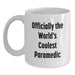 Funny Rescue Worker Gifts for Men - Officially The World's Coolest Rescue Worker White Coffee Mug, Perfect Birthday Present from Friends to Family - Main