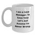 Funny Case Manager White Coffee Mugs Gifts from Family for Father's Day Unique Presents - Main