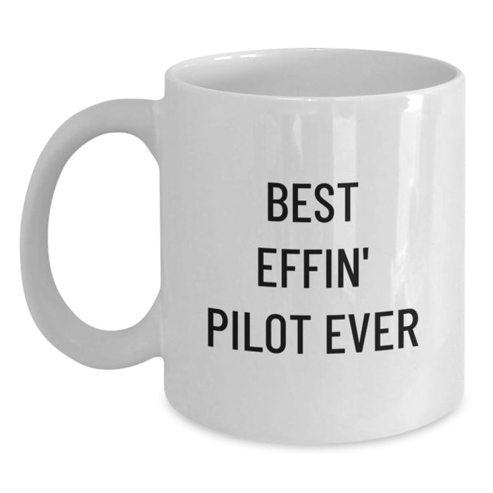 Funny Pilot White Coffee Mug Gifts from Friends for Graduation Unique Pilot Enthusiasts - Main