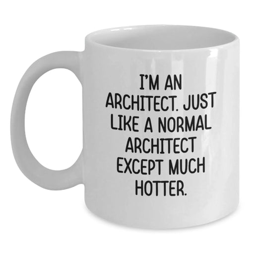 Funny Architect Quote White Coffee Mugs Gifts from Men for Women Friends Coworkers Family - Main