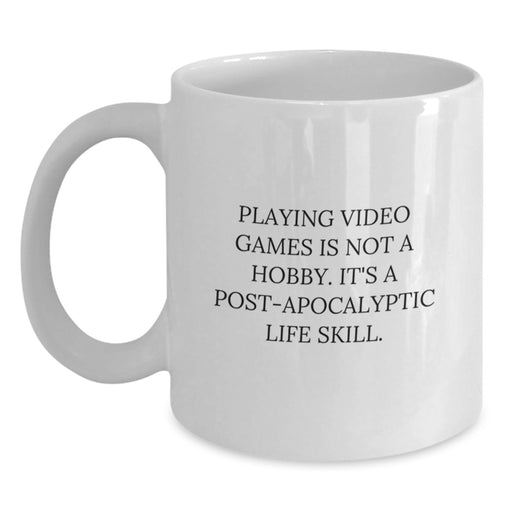 Funny Playing Video Games White Coffee Mugs Gifts from Friends for New Graduates - Main