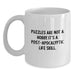 Puzzles Enthusiast Funny White Coffee Mug, Gifts for Puzzle Lovers, Birthday Unique Gifts from Friends, Family, or Coworkers - Main