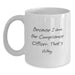 Compliance Officer Funny White Coffee Mug Gifts from Friends for Graduation Unique - Main
