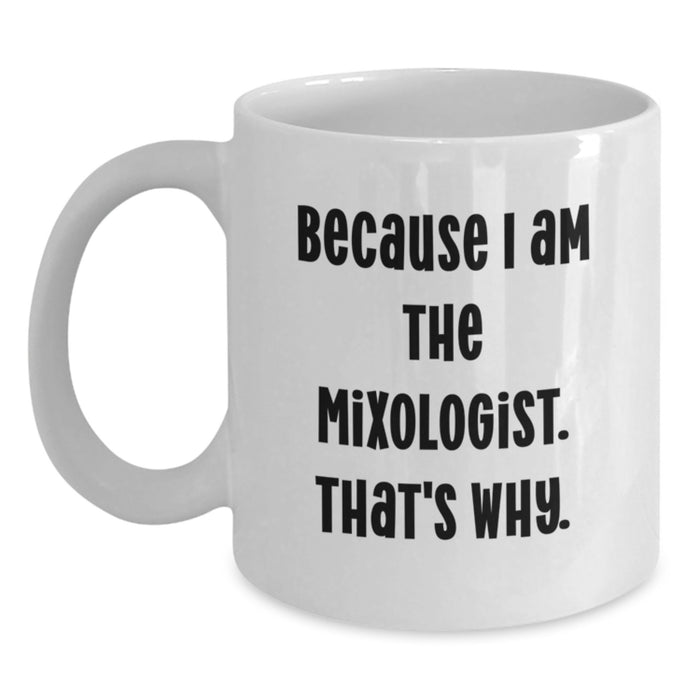Funny Mixologist Gifts for Graduation Unique White Coffee Mugs from Friends - Main