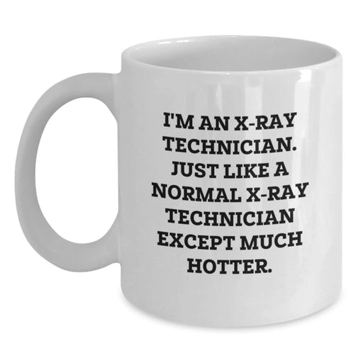 Funny X-Ray Technician Gifts from Friends, Unique White Coffee Mug for X-Ray Technician, Perfect Christmas Unique Gifts - Main