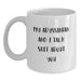 Abyssinian Cat Funny White Coffee Mug Gifts from Men for Graduation, 'My Abyssinian And I Talk Shit About You' Quote - Main