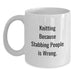 Funny Knitting White Coffee Mugs Gifts from Friends for Graduation Unique White Coffee Mugs - Main