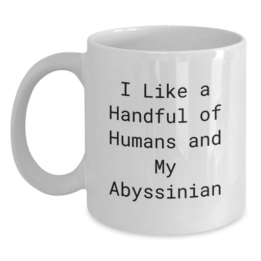 Abyssinian Cat Lovers Gifts from Family for Graduation Unique Occasion White Coffee Mug - Main