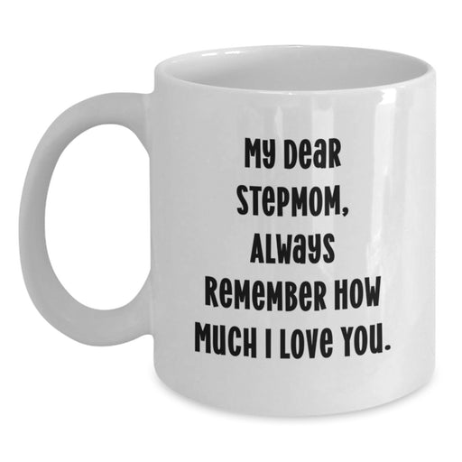 Funny Stepmom Quotes Gifts for Stepmom from Family - White Coffee Mug for Graduation - Main