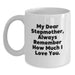 Funny Stepmother Quotes Gifts from Family for Stepmother, White Coffee Mug, 11oz or 15oz Capacity, Ceramic, Microwave and Dishwasher Safe - Main