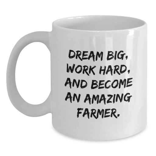 Funny Inspirational Farmer Gifts from Family for Farmer Birthday Unique Coffee Mug - White Ceramic 11oz/15oz - Main