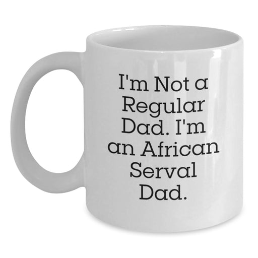 Funny African Serval Cat Dad Gifts from Men to Friends Graduation Unique Coffee Mugs - Main