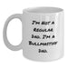 Funny Bullmastiff Dog Dad White Coffee Mug Gifts from Men to Bullmastiff Dog Lovers on Birthday, Unique Birthday Unique Gifts for Dad, White Ceramic Coffee Mug, 11oz, 15oz - Main