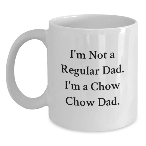 Funny Chow Chow Dog Gifts for Men from Dad - Birthday Unique Mug for Chow Chow Lover - White Coffee Mug 11oz or 15oz - Main