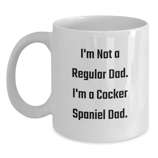 Cute Cocker Spaniel Dog White Coffee Mug, Funny Dad Quote, Gifts for Cocker Spaniel Dog Lovers from Friends, Family or Coworkers, Birthday Unique Gifts - Main