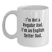 Funny English Setter Dog Gifts, White Coffee Mug for English Setter Dad, Unique Graduation Unique Gifts - Main
