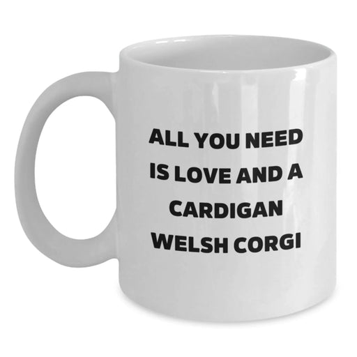 Funny Cardigan Welsh Corgi Dog White Coffee Mug Gifts from Family for Christmas Unique Presents - Main