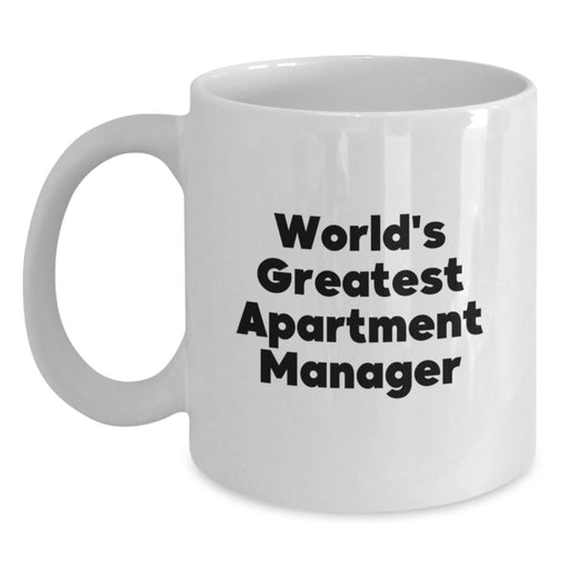 World's Greatest Apartment Manager Funny Gifts for Men from Family Christmas Unique Mugs - Main