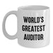 World's Greatest Auditor Funny Quote White Coffee Mug, Gifts for Auditor Friends, Christmas Unique Gifts from Family - Main