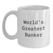 Funny World's Greatest Banker White Coffee Mug Gifts for Men from Friends - Main