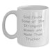 Funny Trucker Gifts from Friends - White Coffee Mug for Men and Women - Inspirational Trucker Quotes - Christmas Unique Gifts - Main
