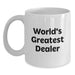 Funny World's Greatest Dealer Gifts from Friends to Men White Coffee Mug - Main