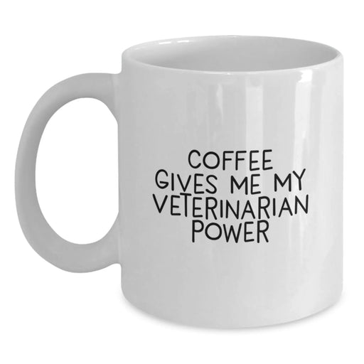 Funny Veterinarian White Coffee Mug Gifts for Men and Women from Friends and Family this Christmas - Main