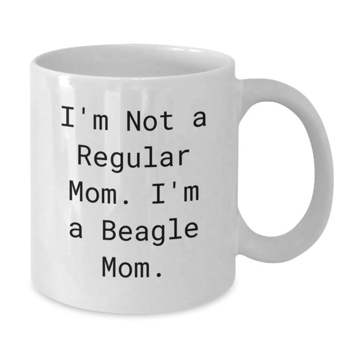 Beagle Dog Mom Funny Quote Christmas Unique Gifts from Family for Friends White Coffee Mug - Additional