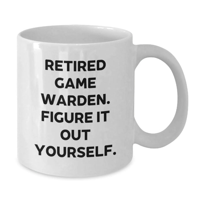 Game Warden Gifts, Funny Quote White Coffee Mug, Graduation Unique Gifts from Family to Men - Additional