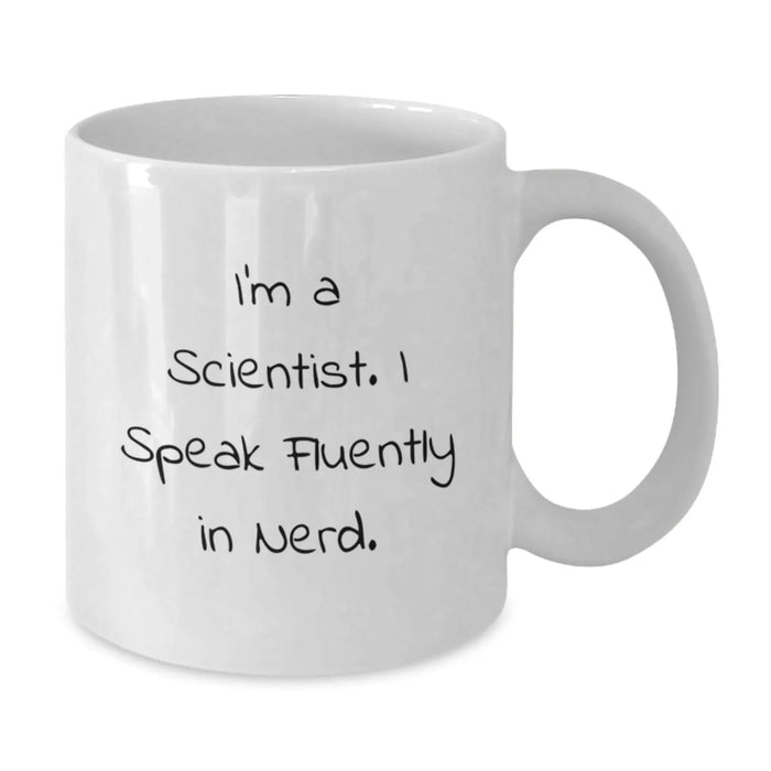 Funny Scientist Gifts for Men, White Coffee Mugs with I'm A Scientist, Unique Christmas Unique Gifts from Friends, Family, Coworkers - Additional