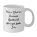 Funny Apartment Manager Gifts from Friends - Awesome White Coffee Mug for Birthday - 'This Is What An Awesome Apartment Manager Looks Like' - Additional