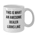 Funny Dealer Gifts, White Coffee Mug, This 'Is What An Awesome Dealer Looks Like', Birthday Unique Gifts from Family to Dealer - Additional