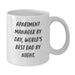 Funny Apartment Manager Gifts, White Coffee Mugs for Birthday 'Apartment Manager By Day, World's Best Dad By Night.' - Gifts from Men to Family and Friends - Additional