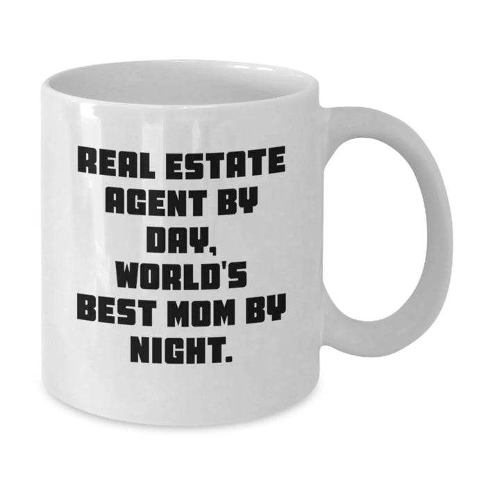 Funny Real Estate Agent Gifts for Men, Unique White Coffee Mugs from Mom, Christmas Unique Gifts - Additional