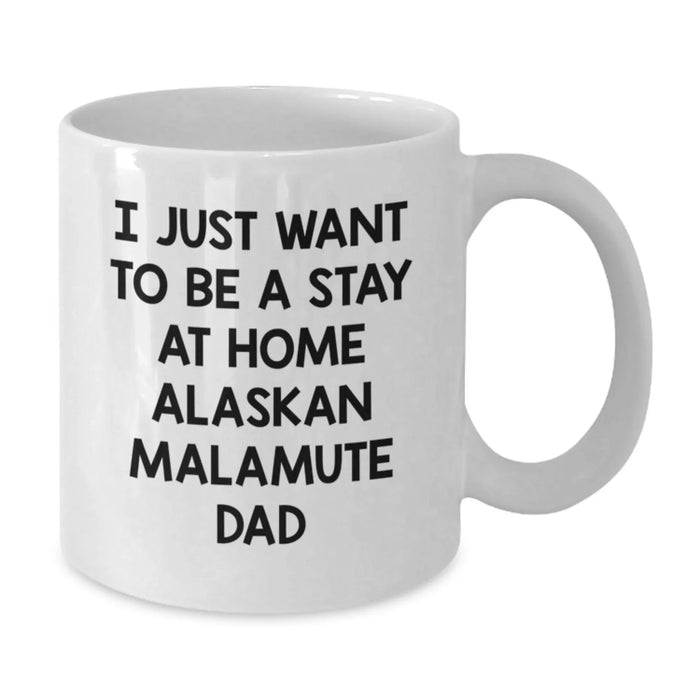 Funny Alaskan Malamute Dog Gifts for Men from Best Dad, Unique Gifts for Christmas - Additional