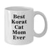 Funny Korat Cat Quotes Gifts from Family to Korat Cat Mom on Birthday Unique Gifts White Coffee Mug for Her - Additional