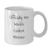 Funny Quote Gifts for Minister, White Coffee Mug for Him, Officially The World's Coolest Minister Valentine's Unique Gifts from Friends to Minister - Additional