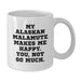 Funny Alaskan Malamute Dog Gifts for Birthday, White Coffee Mug from Friends, You'll Not Be the Center of Attention After Giving This - Additional
