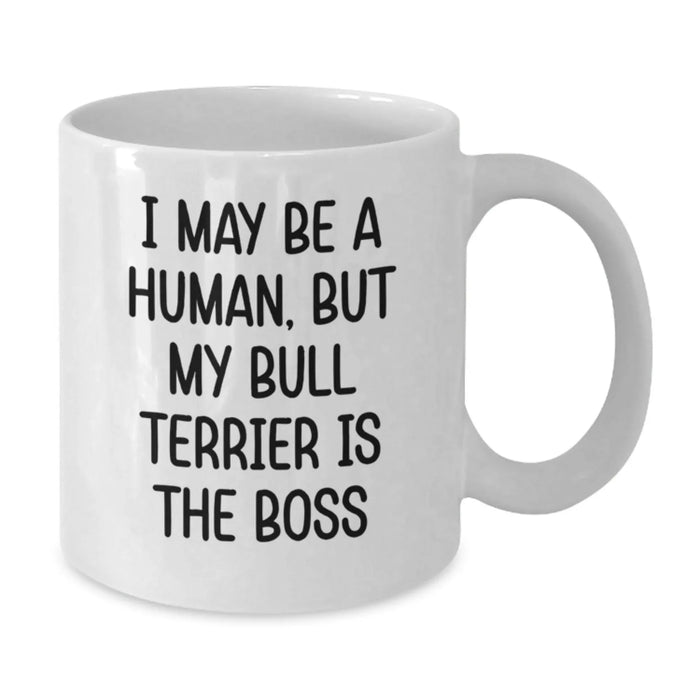Funny Bull Terrier Dog Gifts from Men for Bull Terrier Dog, White Coffee Mug, Birthday Unique - Additional