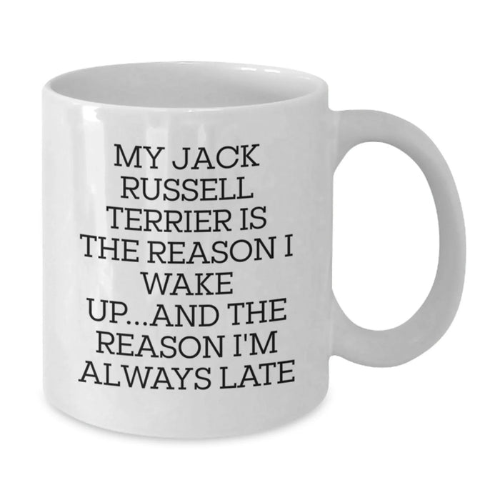 Funny Jack Russell Terrier Dog White Coffee Mugs Gifts from Men to Jack Russell Terrier Dog Lovers on Valentine's - Additional