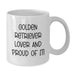 Funny Golden Retriever Dog Lover White Coffee Mug Gifts from Friends for Birthday Unique - Additional