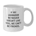 Funny Labrador Retriever Dog Gifts from Friends for Birthday - 'If My Labrador Retriever Doesn't Like You, We Can't Be Friends.' White Coffee Mug - Additional