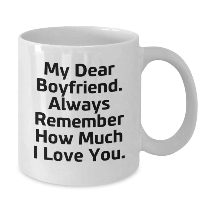 Funny Sweetheart Gifts, Christmas Unique Presents for Him, White Ceramic Coffee Mug - 'My Dear Sweetheart' - Additional
