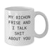 Funny Bichon Frise Dog Lover Gifts from Friends for Men and Women on Christmas Unique Mugs - Additional