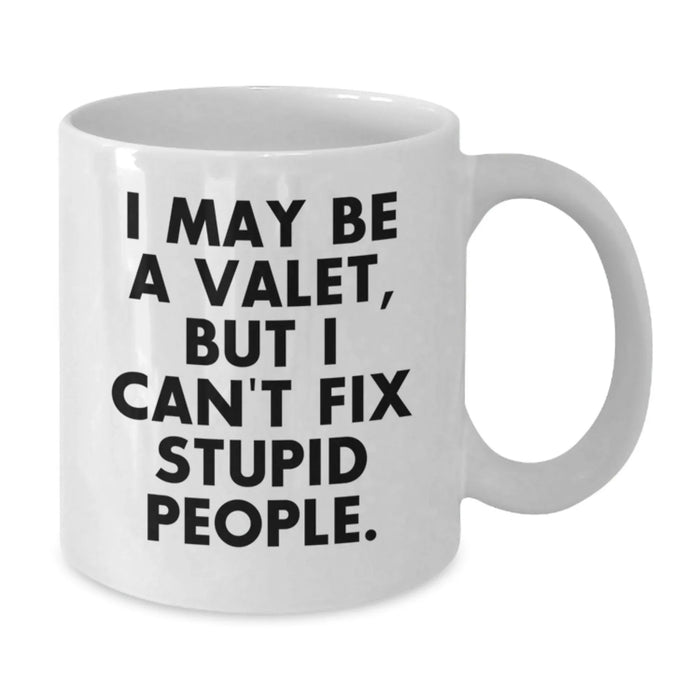 Funny Valet Gifts from Men to Valet, White Coffee Mug, Christmas Unique Gifts - Additional