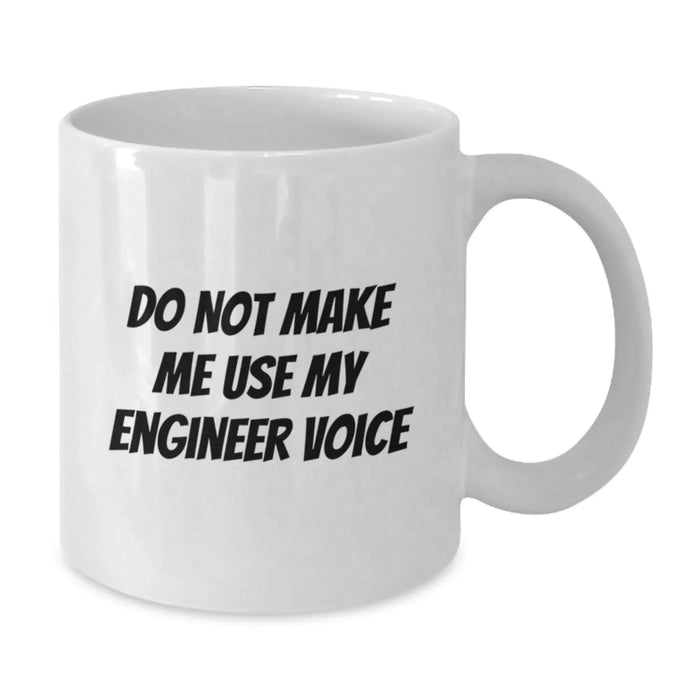 Funny Engineer Gifts from Men to Coworkers, Christmas Unique Engineer White Coffee Mug for Engineer Friends - Additional