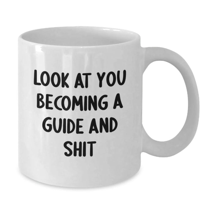 Funny White Coffee Mug for Guide Enthusiasts Gifts from Friends, Christmas Unique Gifts for Guide Lovers - Additional