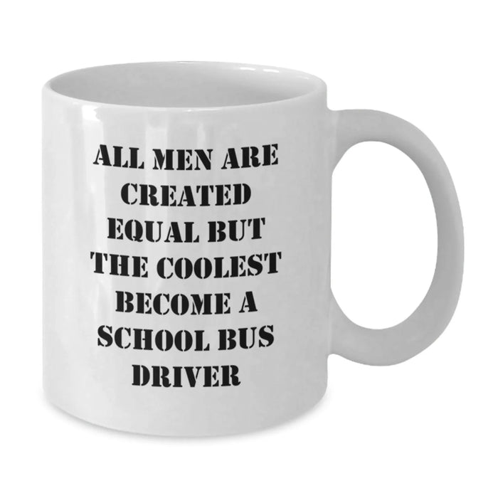 Funny School Bus Driver White Coffee Mugs Gifts for Men from Family, Perfect Christmas Unique Present - Additional